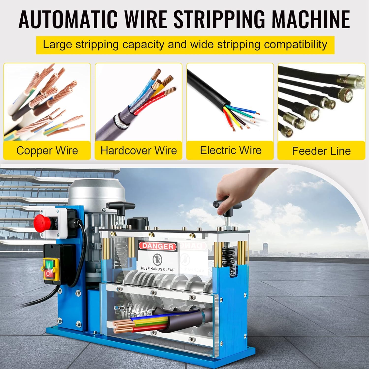 11-Channel Automatic Wire Stripping Machine – Strips.06″ to 1.5″ Cables 215543 view 4