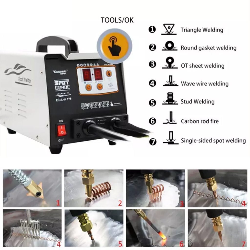 New 110V 3KW Panel Spot Welder Puller – Dent Repair Machine for Auto Body Work 90E1126 view 3