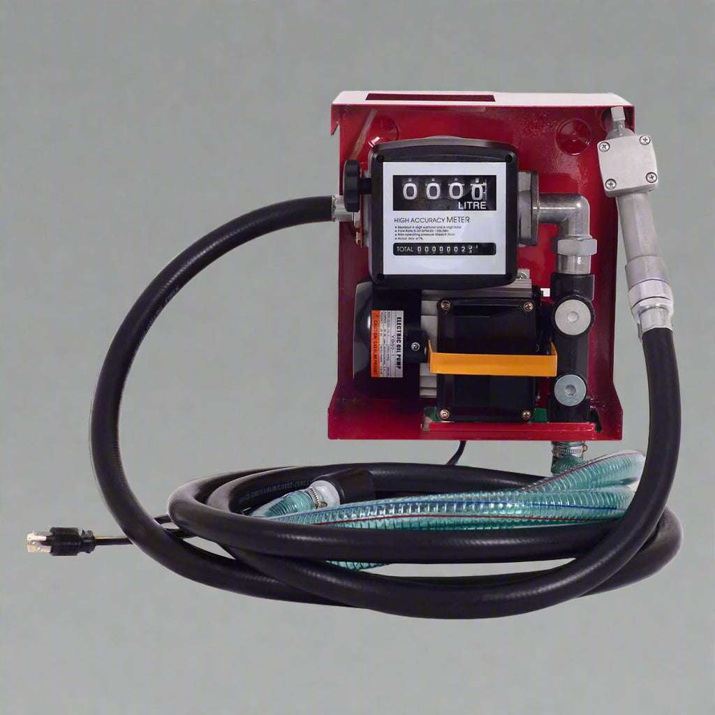 110V Diesel Fuel Transfer Pump with Digital Meter – 60L/Min Flow Rate view 7