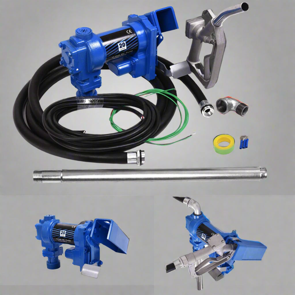 12V 20GPM Gas & Diesel Fuel Transfer Pump – Heavy-Duty Cast Iron view 6