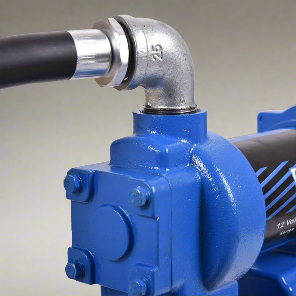 12V 20GPM Gas & Diesel Fuel Transfer Pump – Heavy-Duty Cast Iron view 2