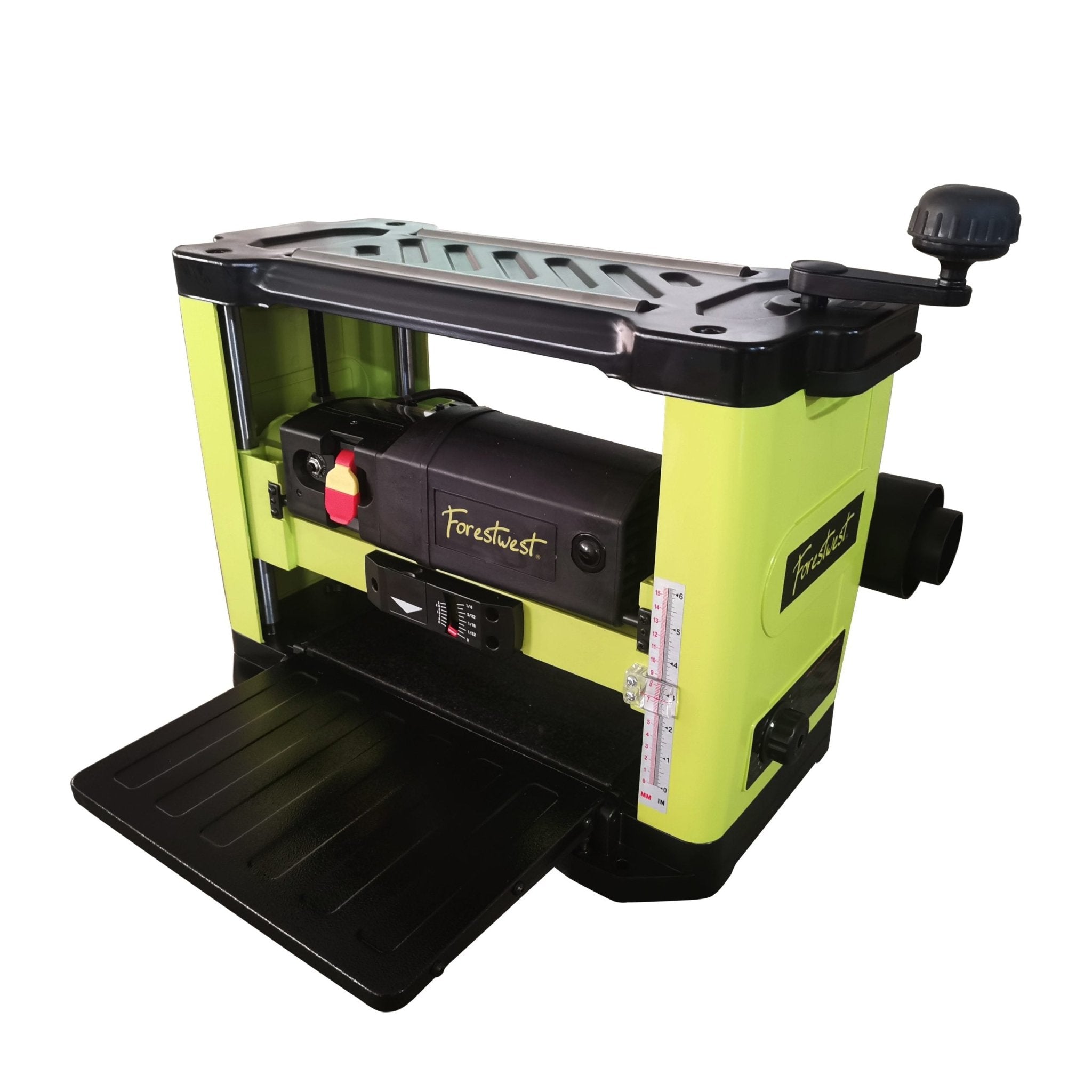 New 13-Inch Benchtop Wood Planer – 2HP Motor, Helical Spiral Cutter Head & Granite Table BM10523 view 1