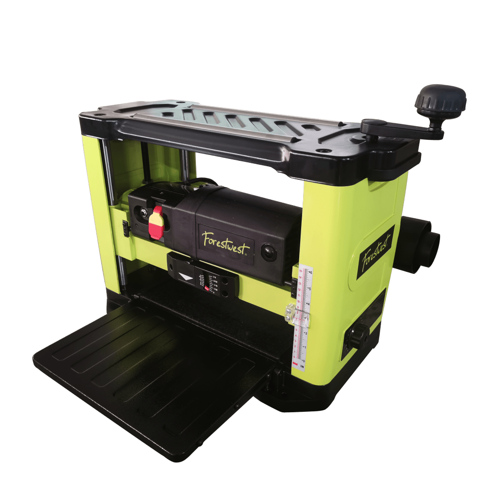 New 13-Inch Benchtop Wood Planer – 2HP Motor, Helical Spiral Cutter Head & Granite Table BM10523 view 2