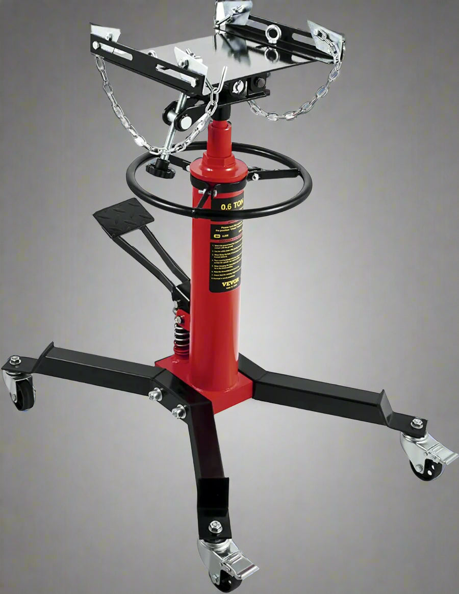 1320 lbs 2-Stage Telescopic Transmission Jack with Hydraulic Lift | Adjustable Heavy-Duty Design view 2