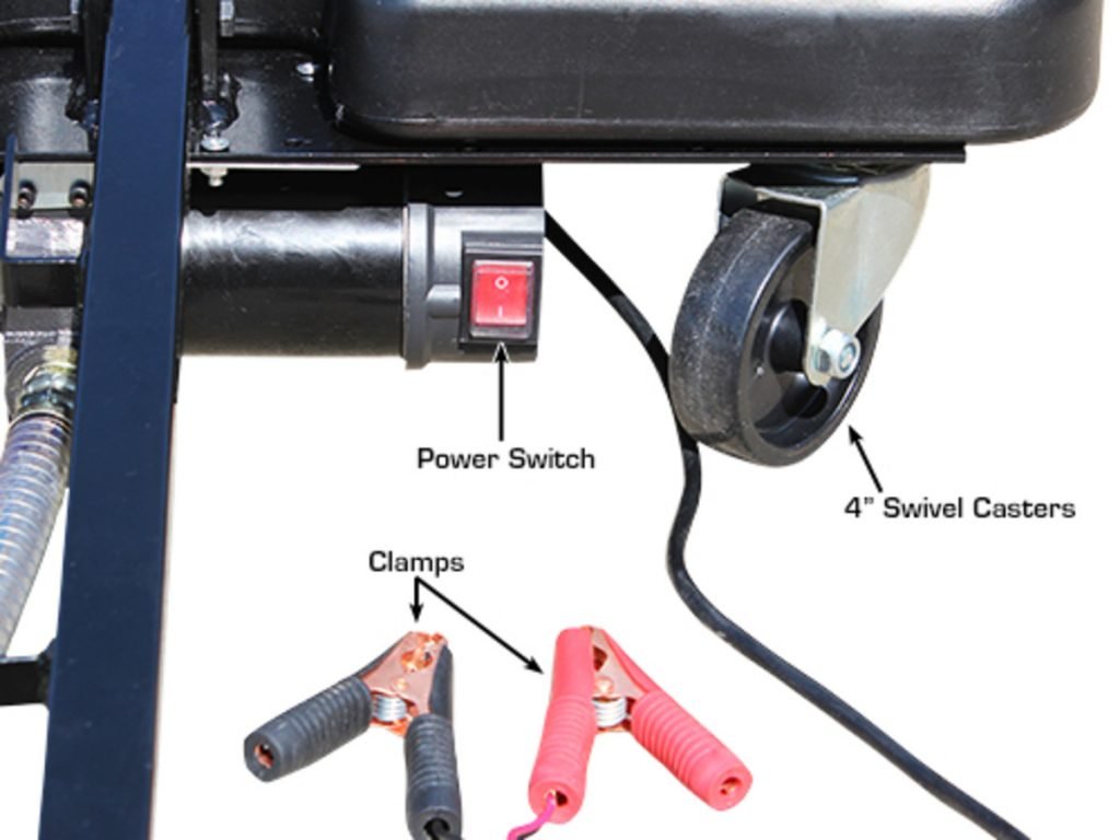17 Gallon 12V Low Profile Oil Drain Pan – Heavy Duty Automotive Fluid Extractor 12VOP view 4