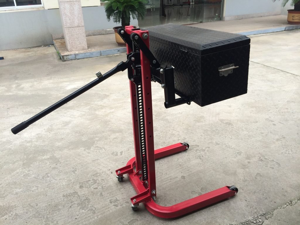 2-in-1 Garage Wheel Jack Lift – Heavy Duty 1800 lbs Capacity, Hydraulic Tire Dolly & Car Positioning Jack 415210 view 5