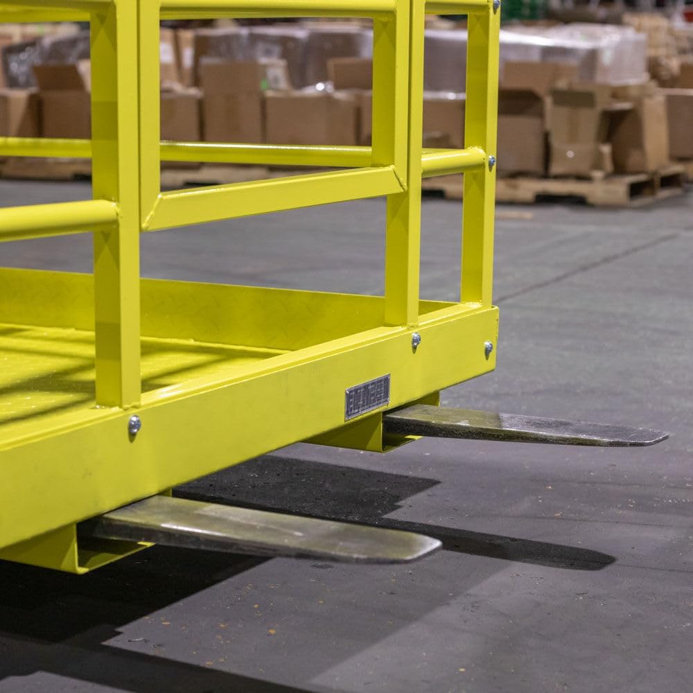 2-Person Forklift Safety Cage – 1,200 lb Lift Capacity Work Platform 9194534 view 4
