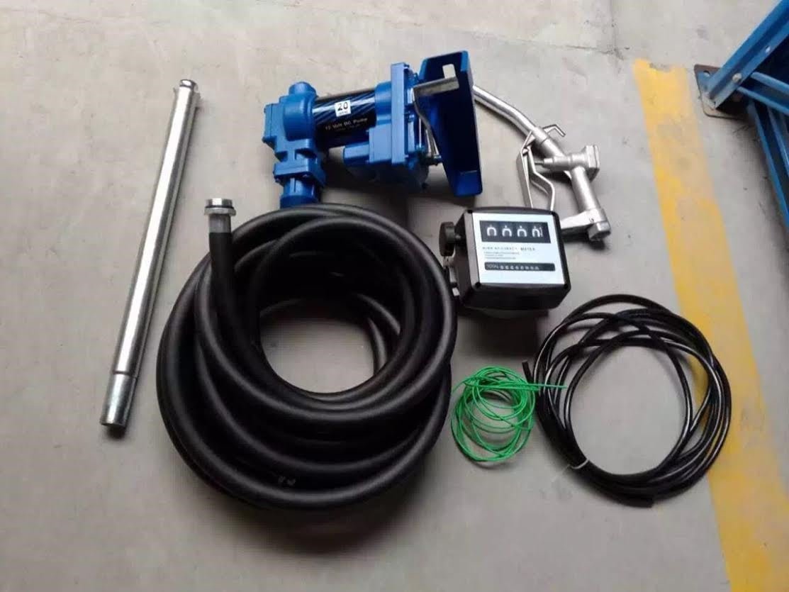 20 GPM 12V Diesel Fuel Transfer Pump with Built-In Gauge view 3