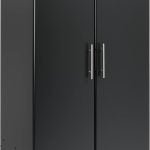 32″ Wardrobe Storage Cabinet – Modern Closet Organizer with Shelves & Hanging Space S3119 view 4