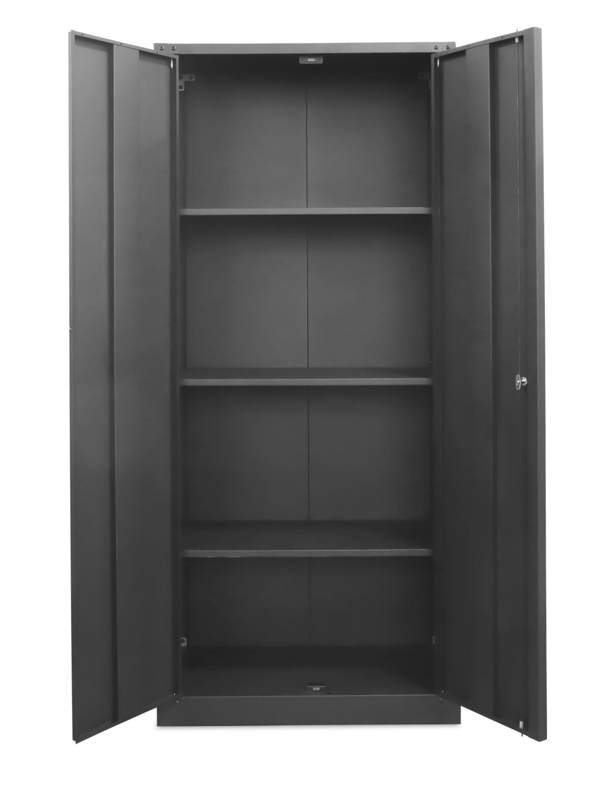 4-Layer Double Wide Lockable Metal Garage Storage Cabinet – Heavy-Duty Tool Organizer with Shelves 1010536 view 2
