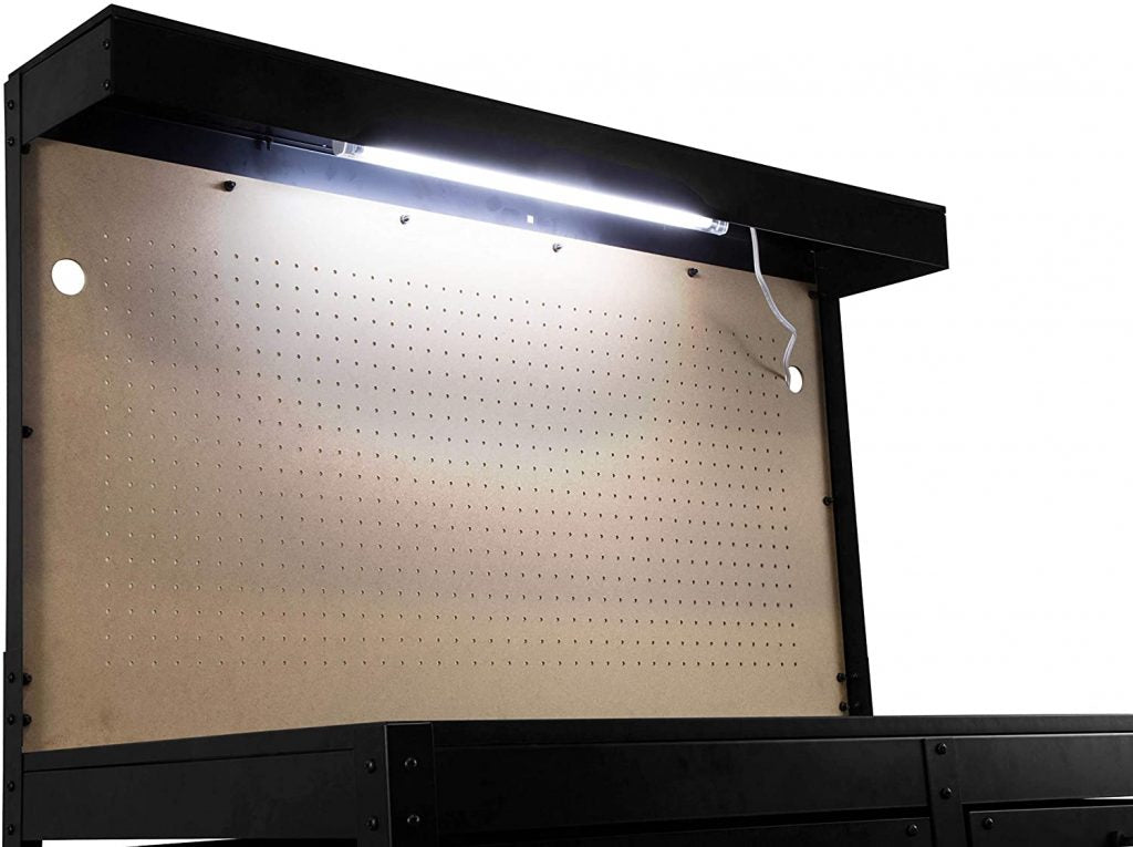 48-Inch Workbench Light with Built-In Power Outlets – Heavy Duty Workshop Lighting WT006C view 6