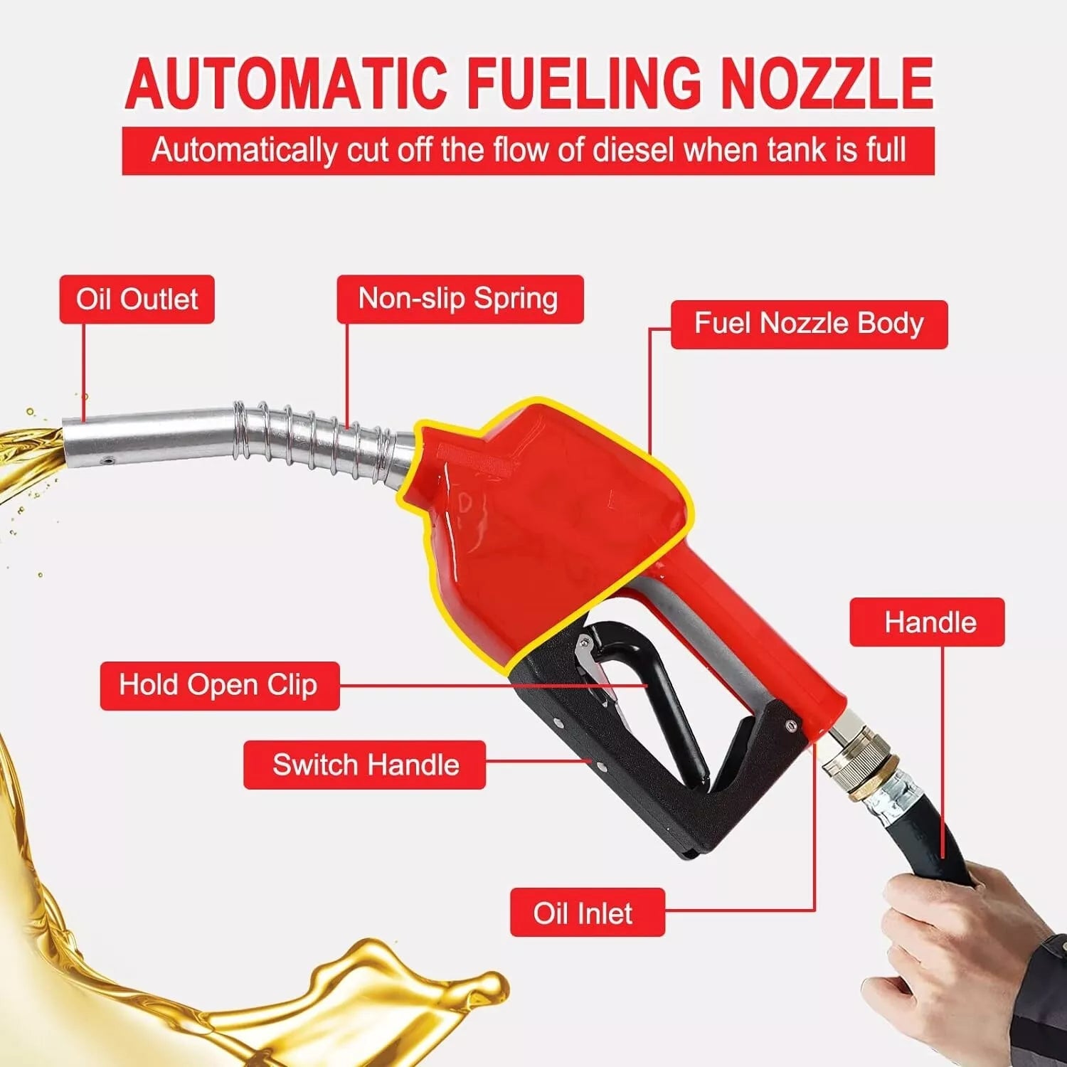 48-Gallon Fuel Transfer Tank with Pump — Gas & Diesel — Heavy-Duty Design view 3