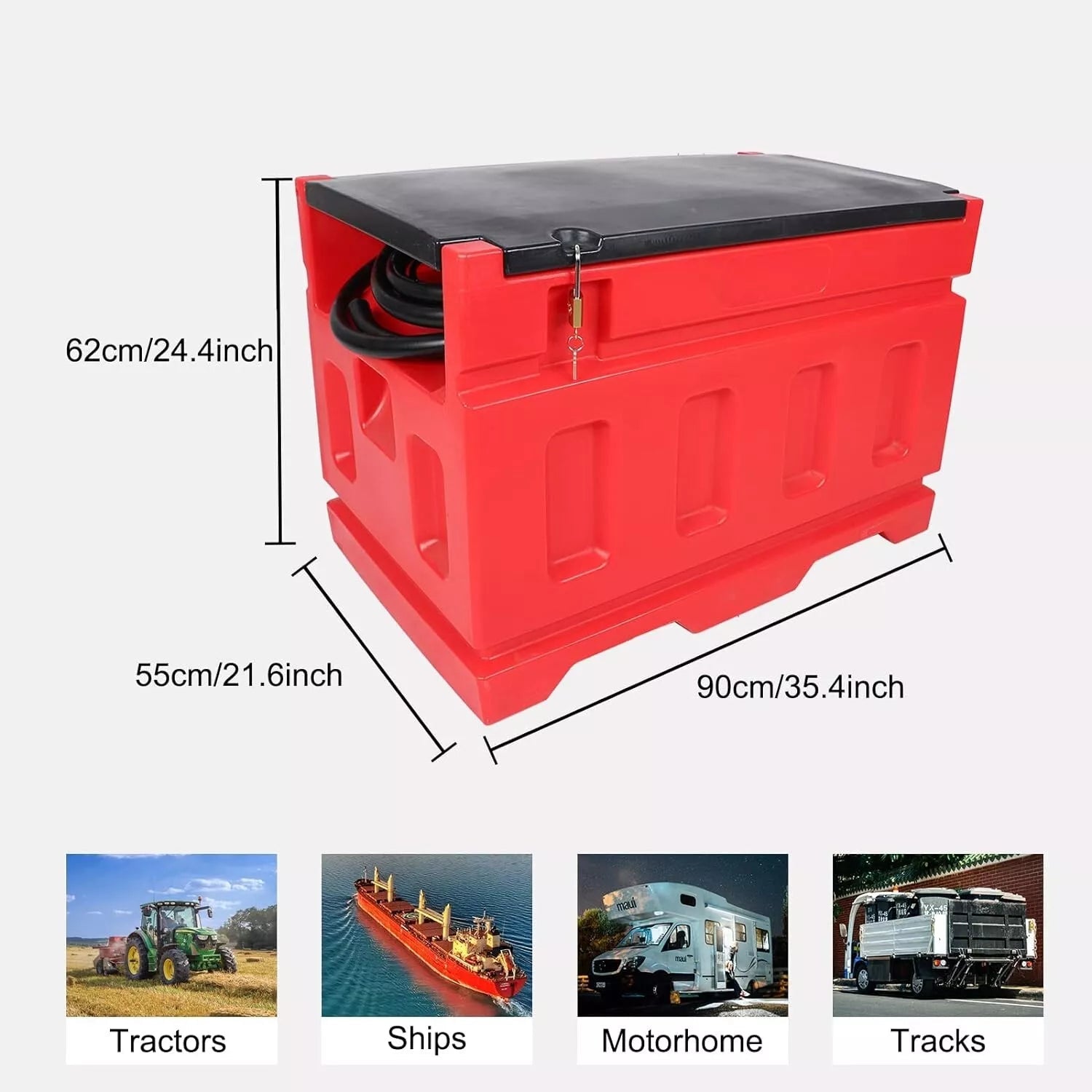 48-Gallon Fuel Transfer Tank with Pump — Gas & Diesel — Heavy-Duty Design view 5