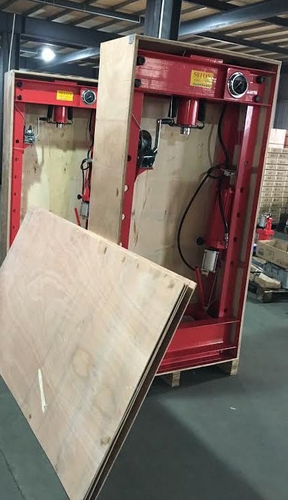 50 Ton Hydraulic Shop Press – Dual-Speed Air Press Machine with Arbor Plates, 100 view 4