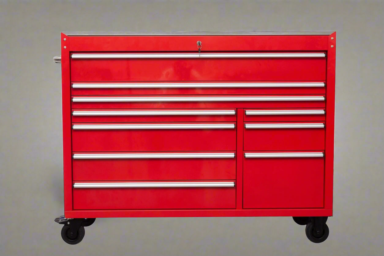 55″ Siebel Tool Bench with Stainless Steel Top | 10-Drawer Workstation view 5