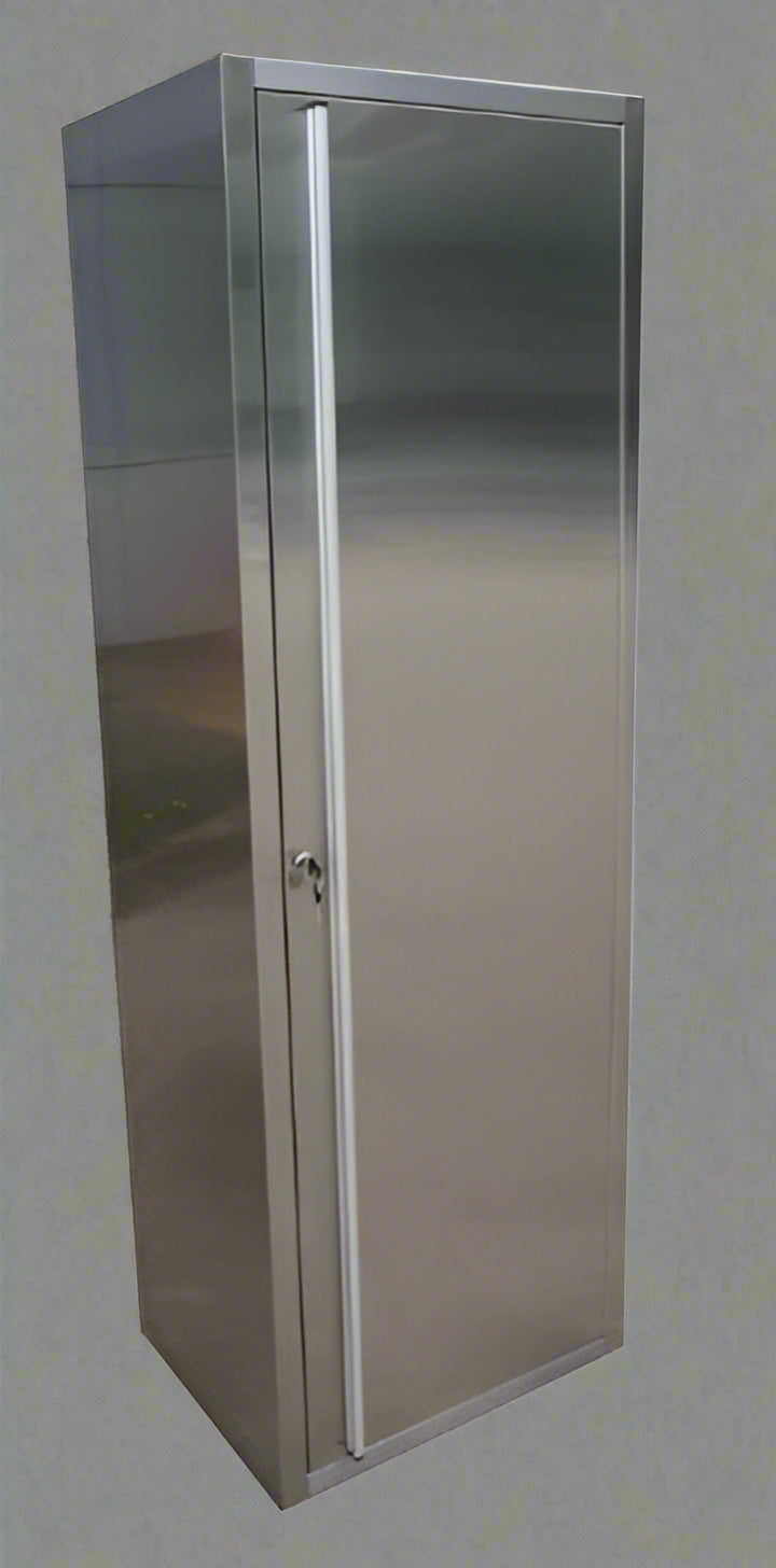 6 FT Stainless Steel Lockable Storage Cabinet – Adjustable Shelves, Anti-Fingerprint Finish HSC2401W