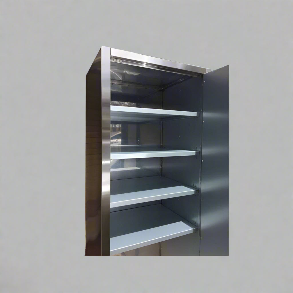 6 FT Stainless Steel Lockable Storage Cabinet – Adjustable Shelves, Anti-Fingerprint Finish HSC2401W view 2