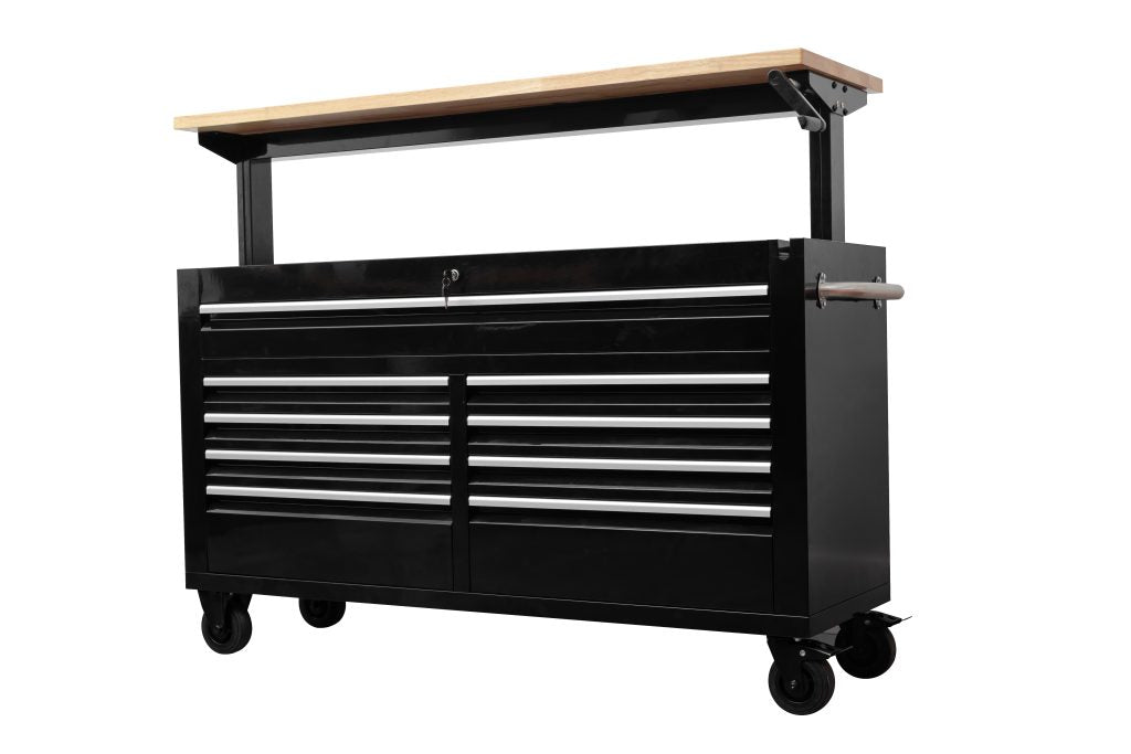 60-Inch Siebel Adjustable Top 9-Drawer Tool Bench – Heavy-Duty Workstation with Storage 6010AT view 7