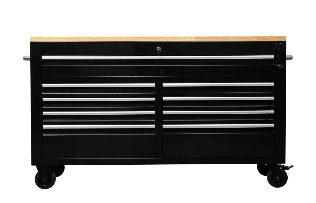 60-Inch Siebel Adjustable Top 9-Drawer Tool Bench – Heavy-Duty Workstation with Storage 6010AT view 3