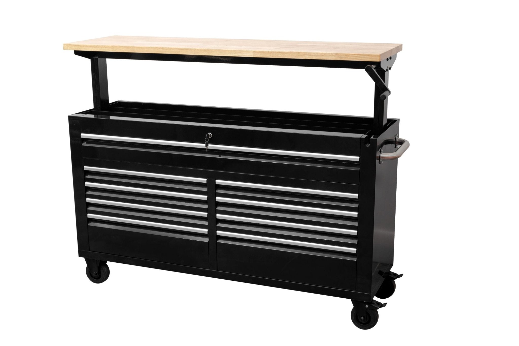 60-Inch Siebel Adjustable Top 9-Drawer Tool Bench – Heavy-Duty Workstation with Storage 6010AT