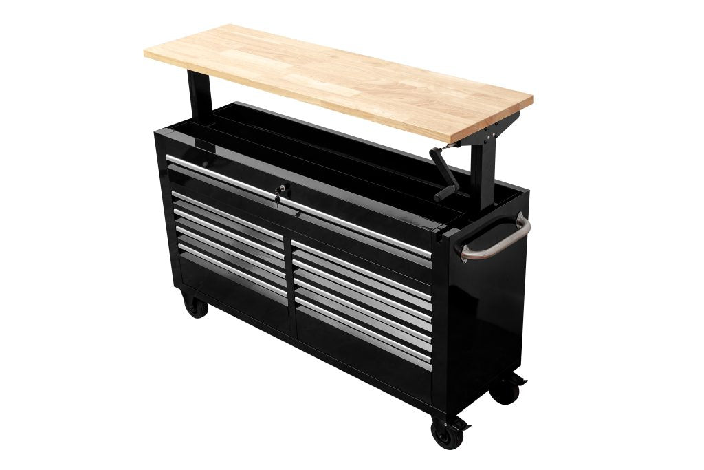 60-Inch Siebel Adjustable Top 9-Drawer Tool Bench – Heavy-Duty Workstation with Storage 6010AT view 6