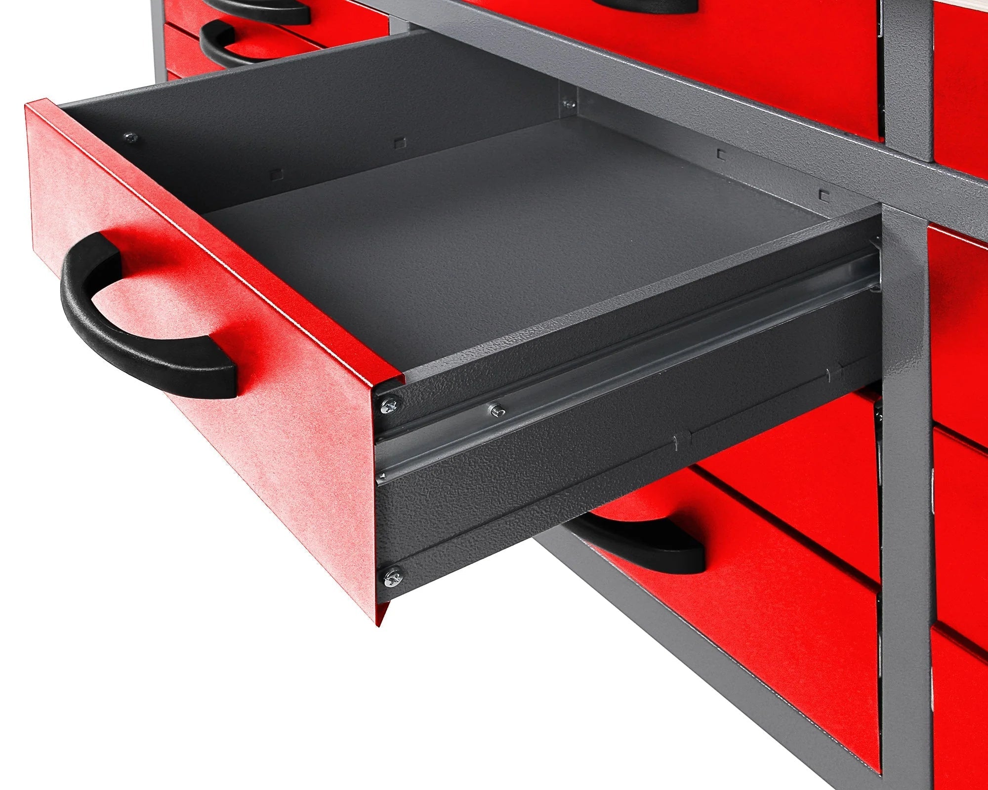 63″ Metal Workbench Tool Bench with Cabinets & Pegboard | Garage Storage Organizer view 2