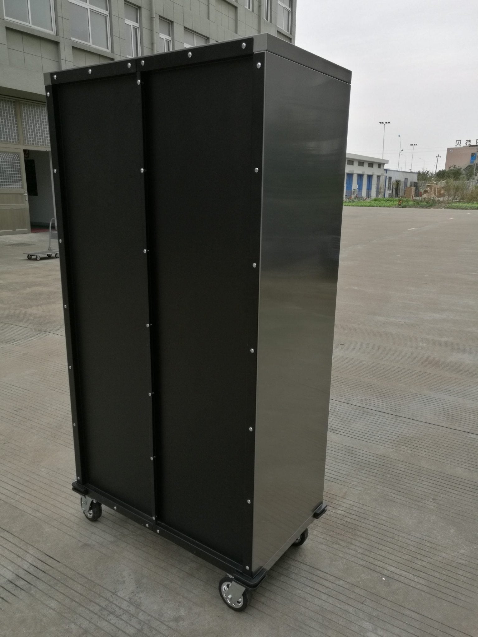 72″ Stainless Steel Rolling Cabinet – Heavy-Duty Lockable Storage | 72SSC view 3