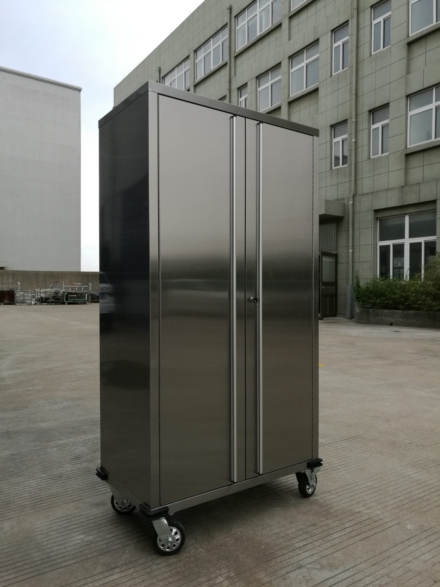72″ Stainless Steel Rolling Cabinet – Heavy-Duty Lockable Storage | 72SSC view 4
