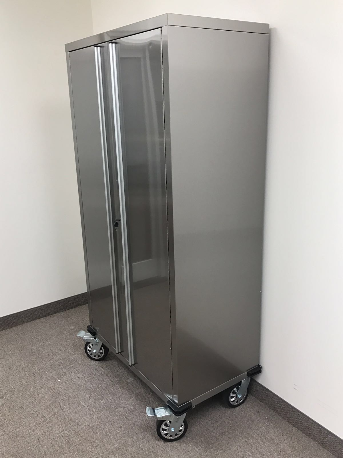72″ Stainless Steel Rolling Cabinet – Heavy-Duty Lockable Storage | 72SSC view 5