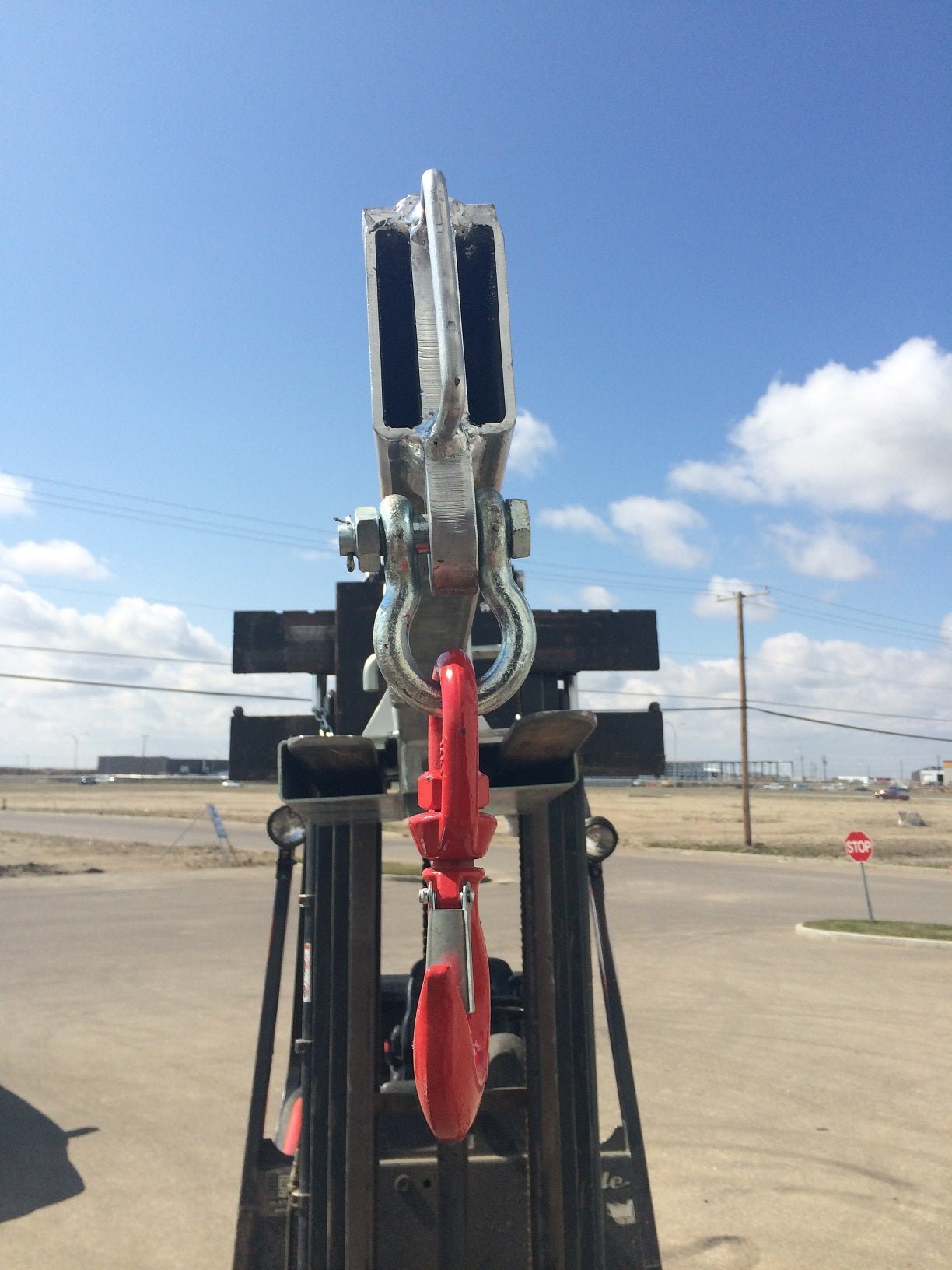 Forklift & Skid Steer Extension Jib – Heavy-Duty Lifting Boom Attachment view 3