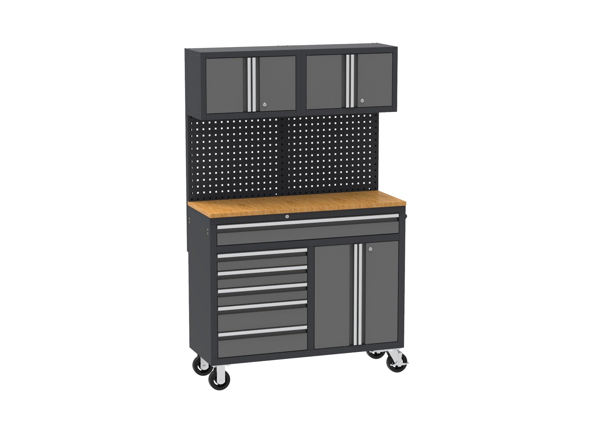 Heavy-Duty 9 Drawer Rolling Tool Chest Workbench with Locking Storage – KN4806 view 7