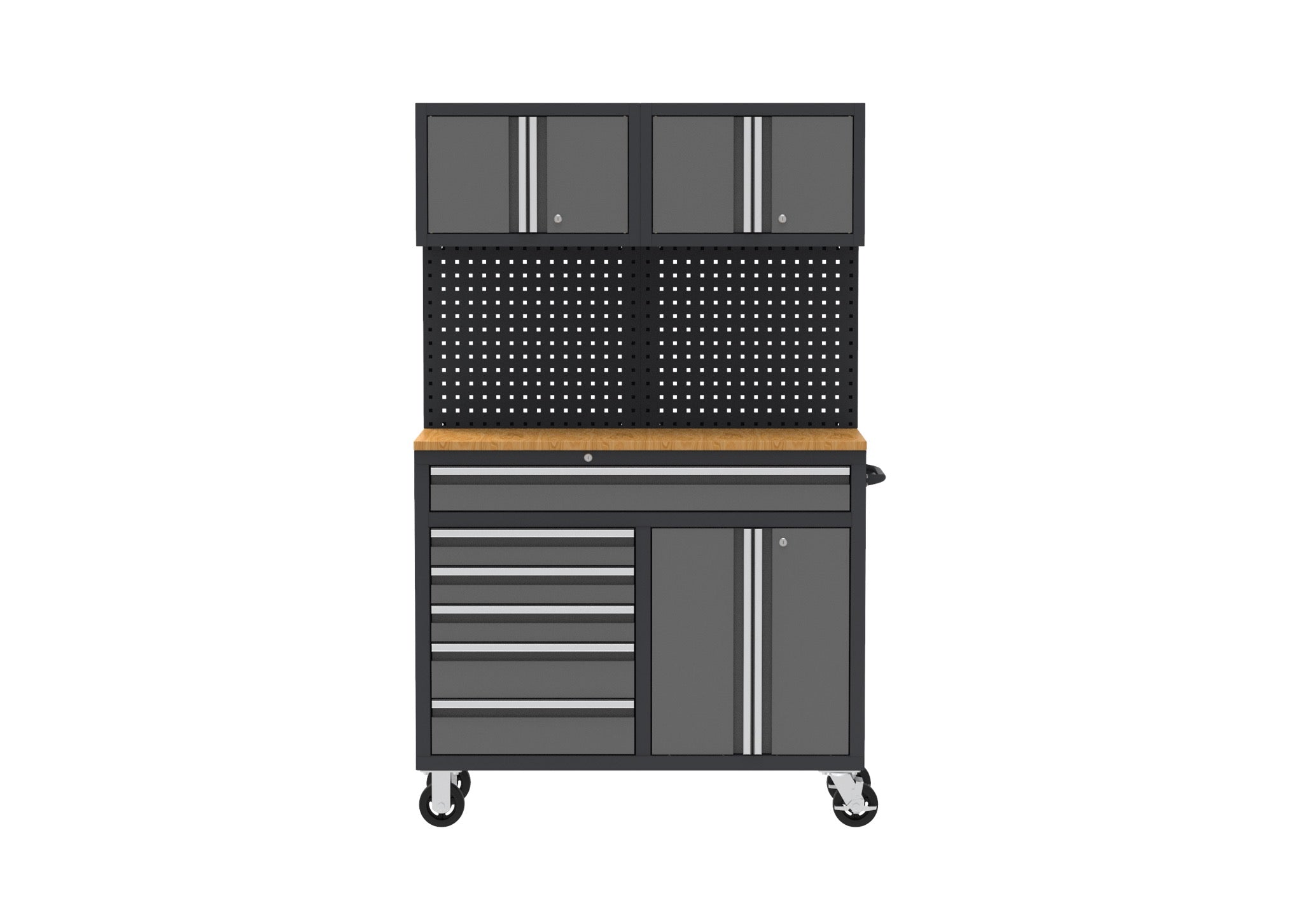 Heavy-Duty 9 Drawer Rolling Tool Chest Workbench with Locking Storage – KN4806 view 6
