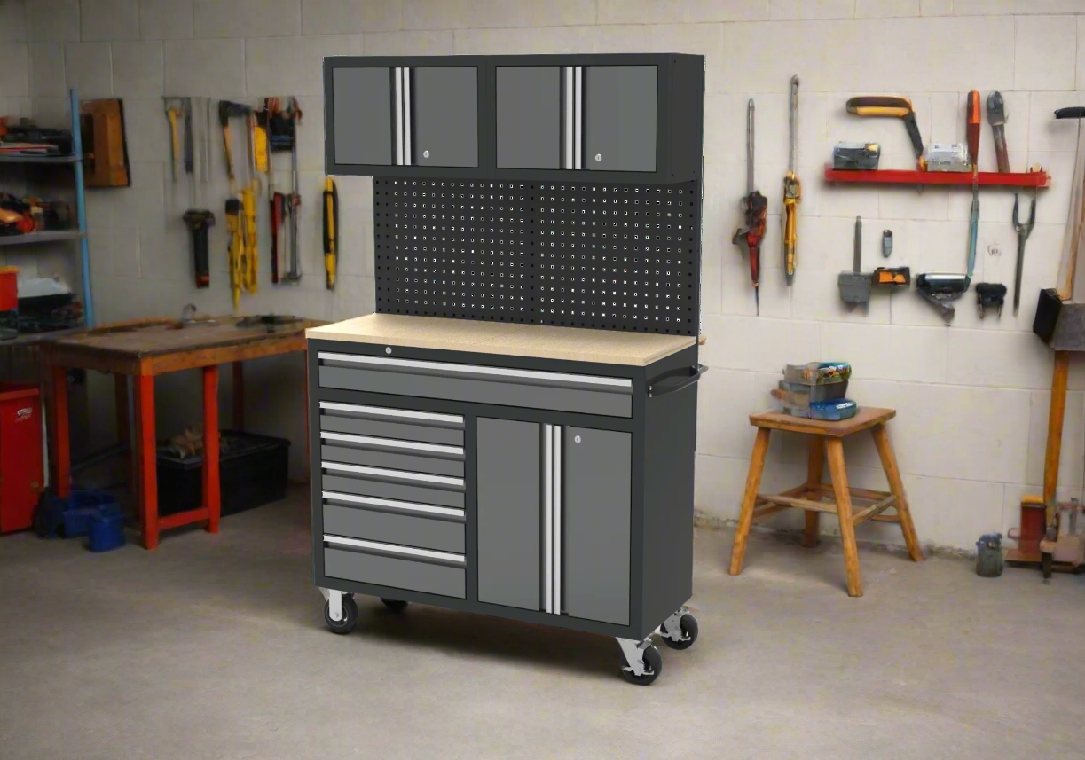 Heavy-Duty 9 Drawer Rolling Tool Chest Workbench with Locking Storage – KN4806