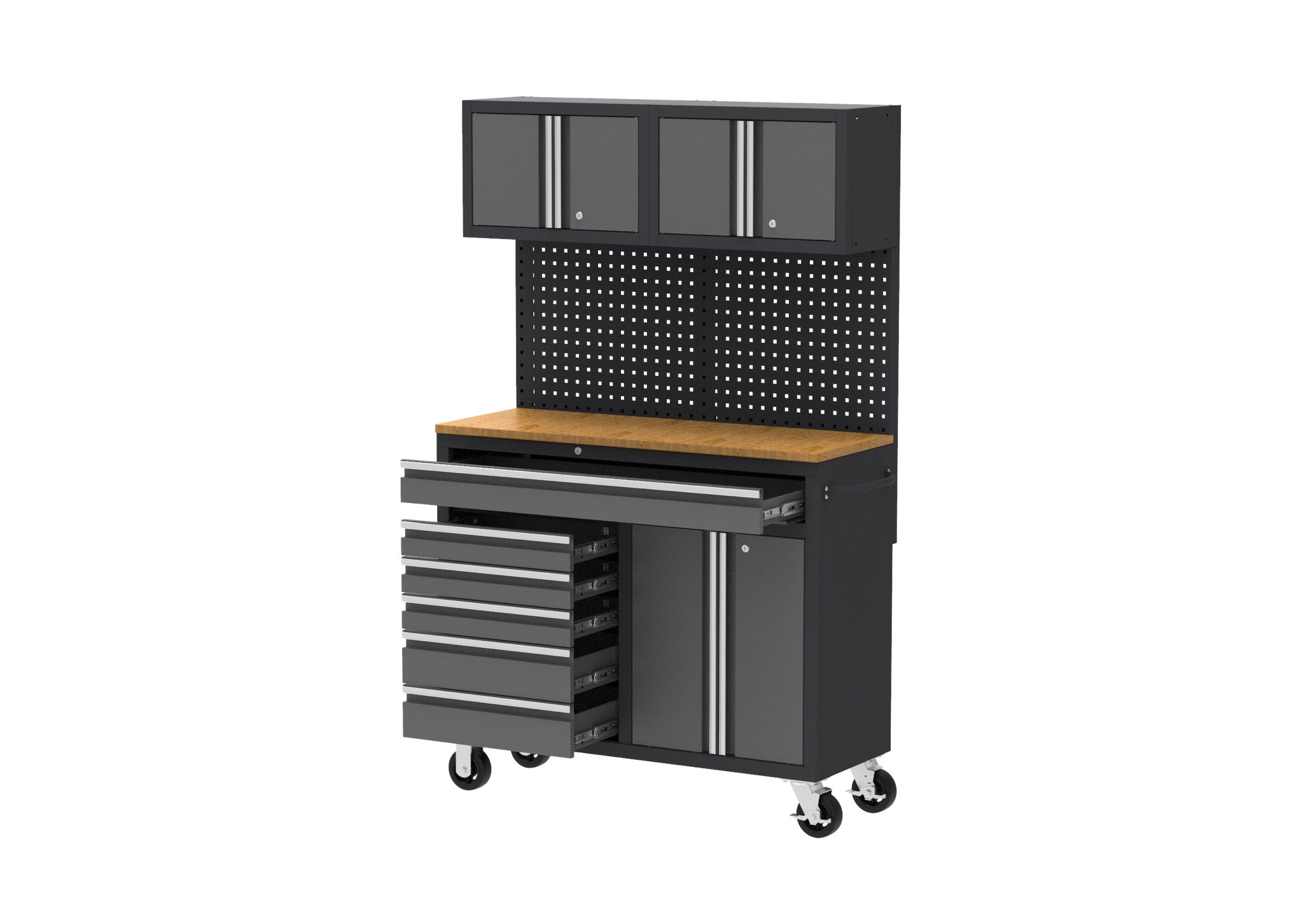 Heavy-Duty 9 Drawer Rolling Tool Chest Workbench with Locking Storage – KN4806 view 2