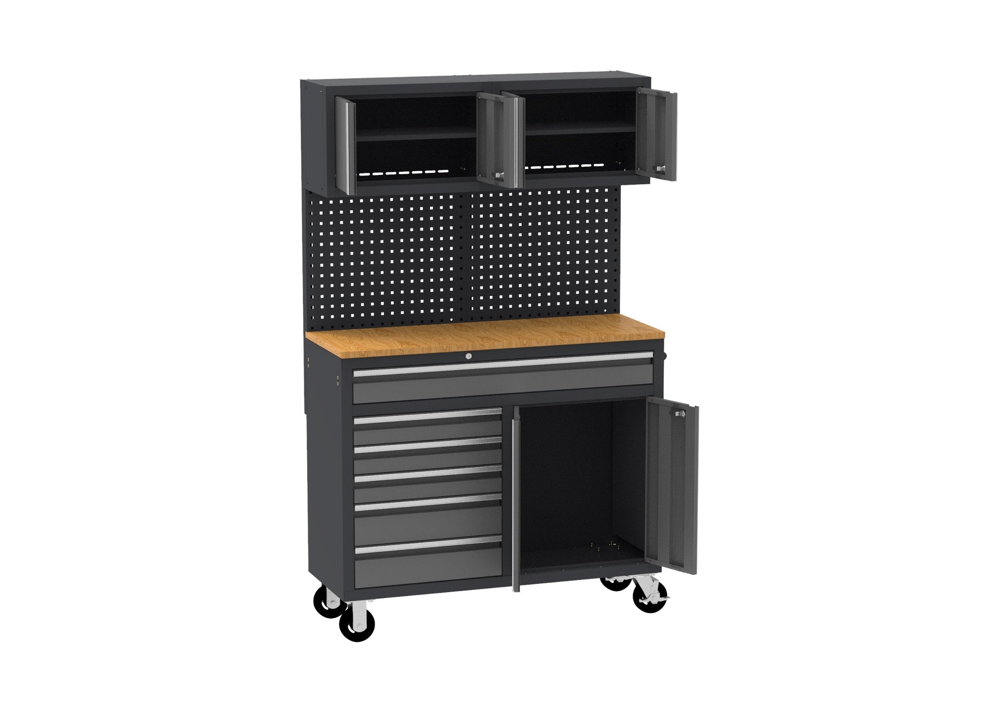 Heavy-Duty 9 Drawer Rolling Tool Chest Workbench with Locking Storage – KN4806 view 4