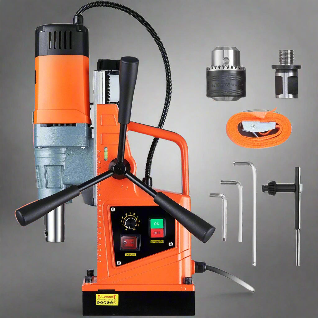Magnetic Drill Press 1550W | Heavy-Duty Portable Mag Drill with 50mm Capacity view 1