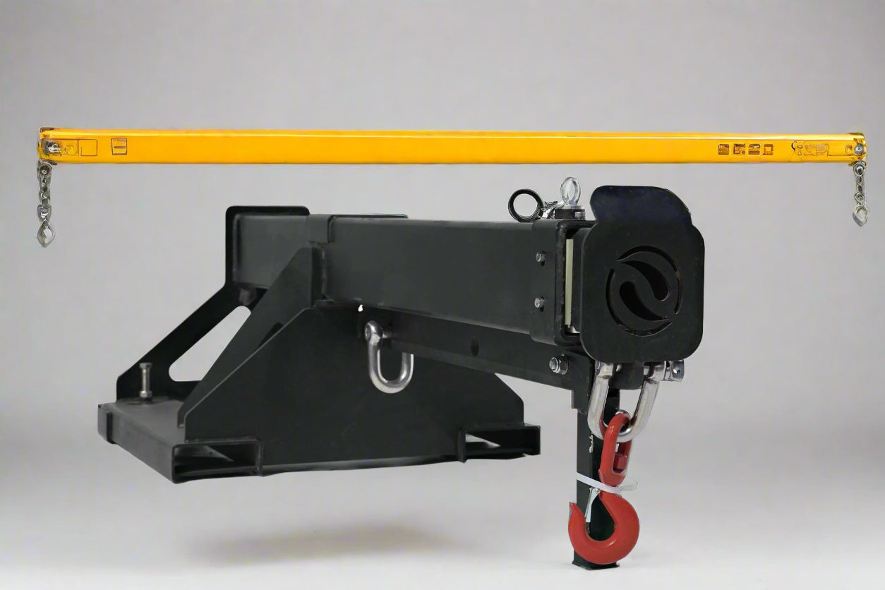 Skid Steer Fork-Mounted Adjustable Jib Boom | 6000 lb Capacity – 523205 view 4