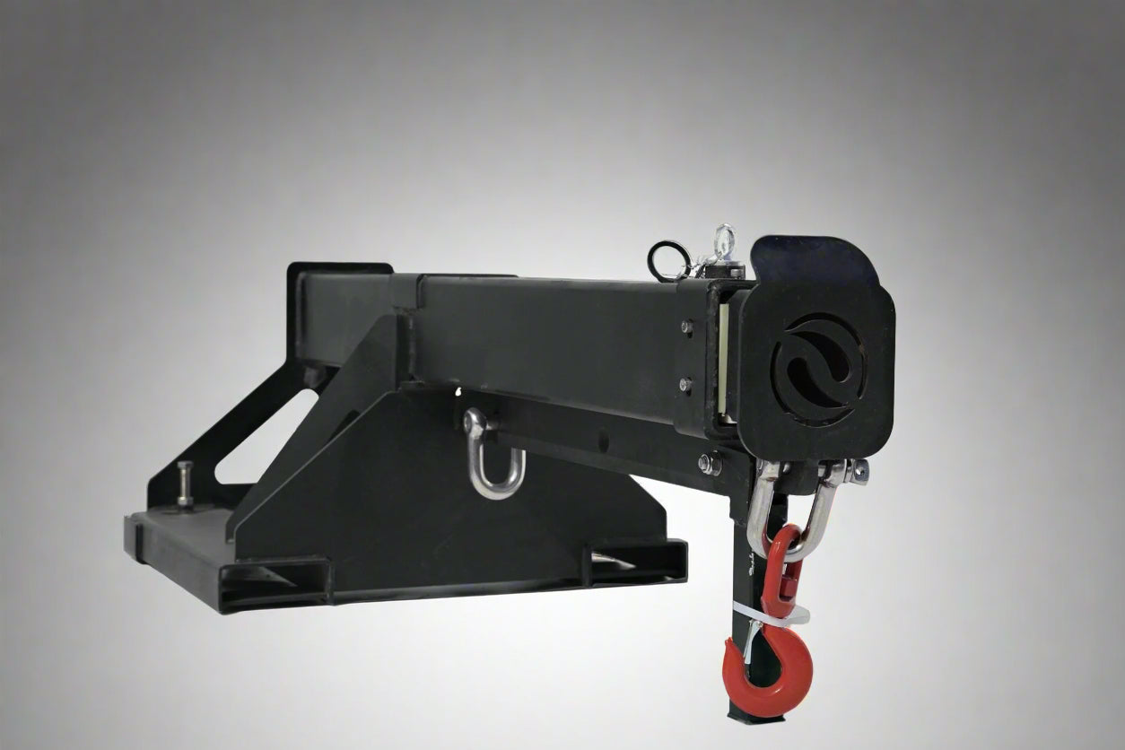 Skid Steer Fork-Mounted Adjustable Jib Boom | 6000 lb Capacity – 523205 view 1