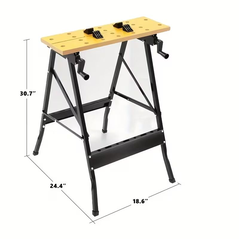 Portable Folding Workbench, Lightweight Woodworking Work Table with Durable Frame view 4