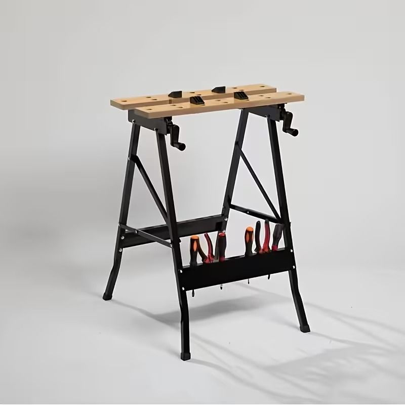 Portable Folding Workbench, Lightweight Woodworking Work Table with Durable Frame view 7