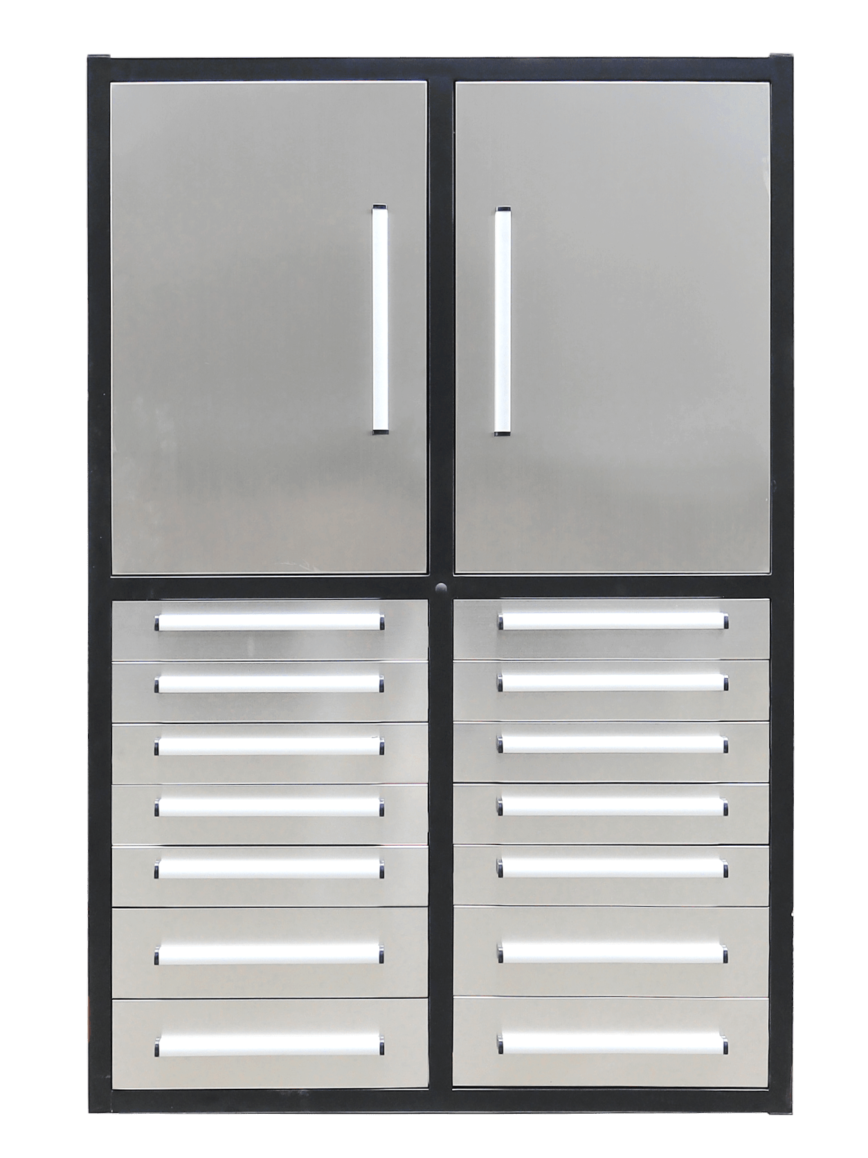 Professional 12-Drawer Garage Tool Cabinet Tool Bench – Heavy-Duty Steel Bench H4FT14D2