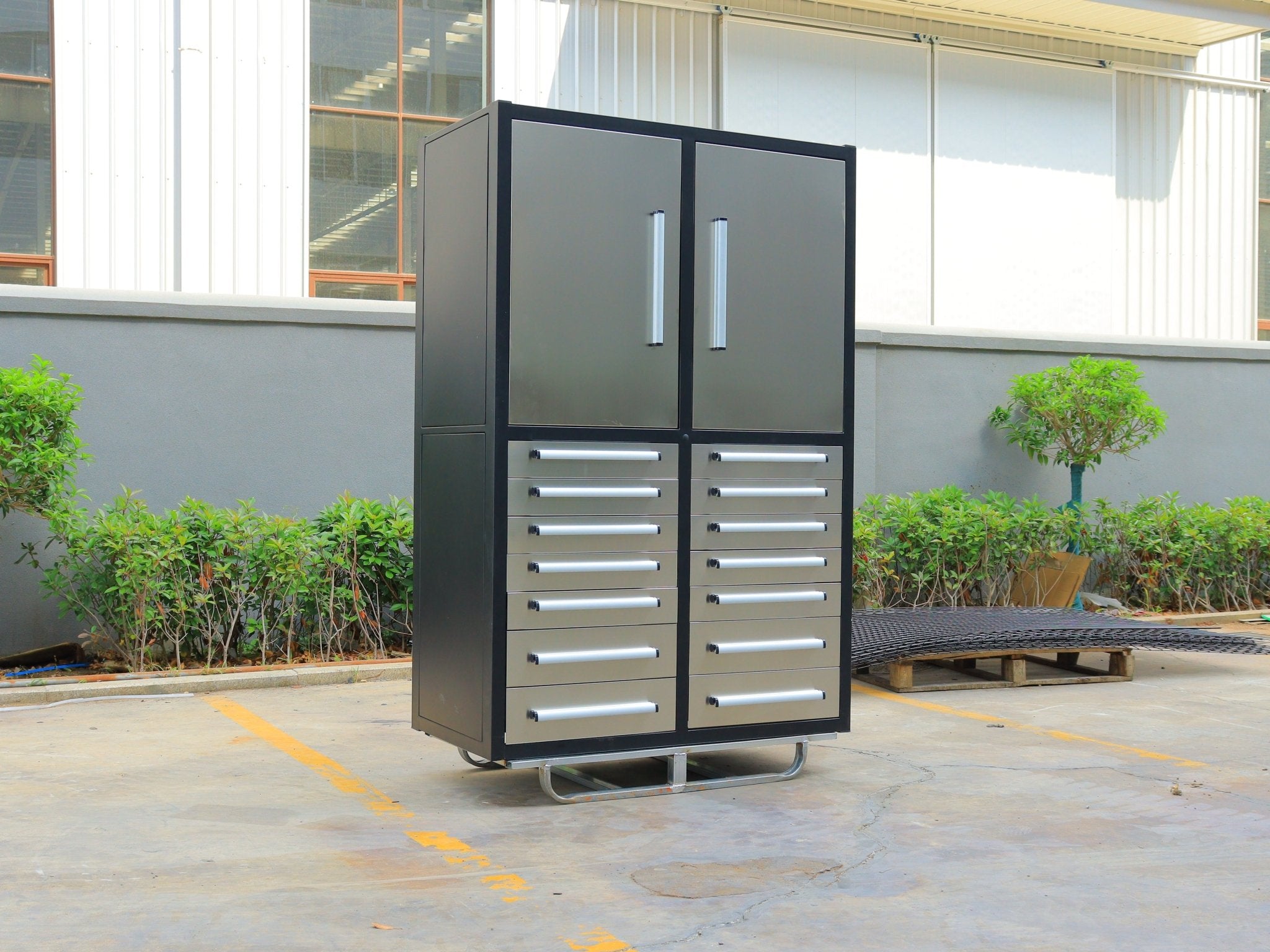 Professional 12-Drawer Garage Tool Cabinet Tool Bench – Heavy-Duty Steel Bench H4FT14D2 view 7
