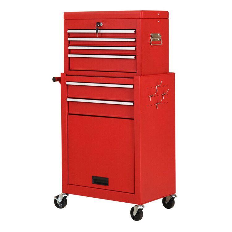 Rolling Cabinet Storage Chest Box Garage Toolbox view 1