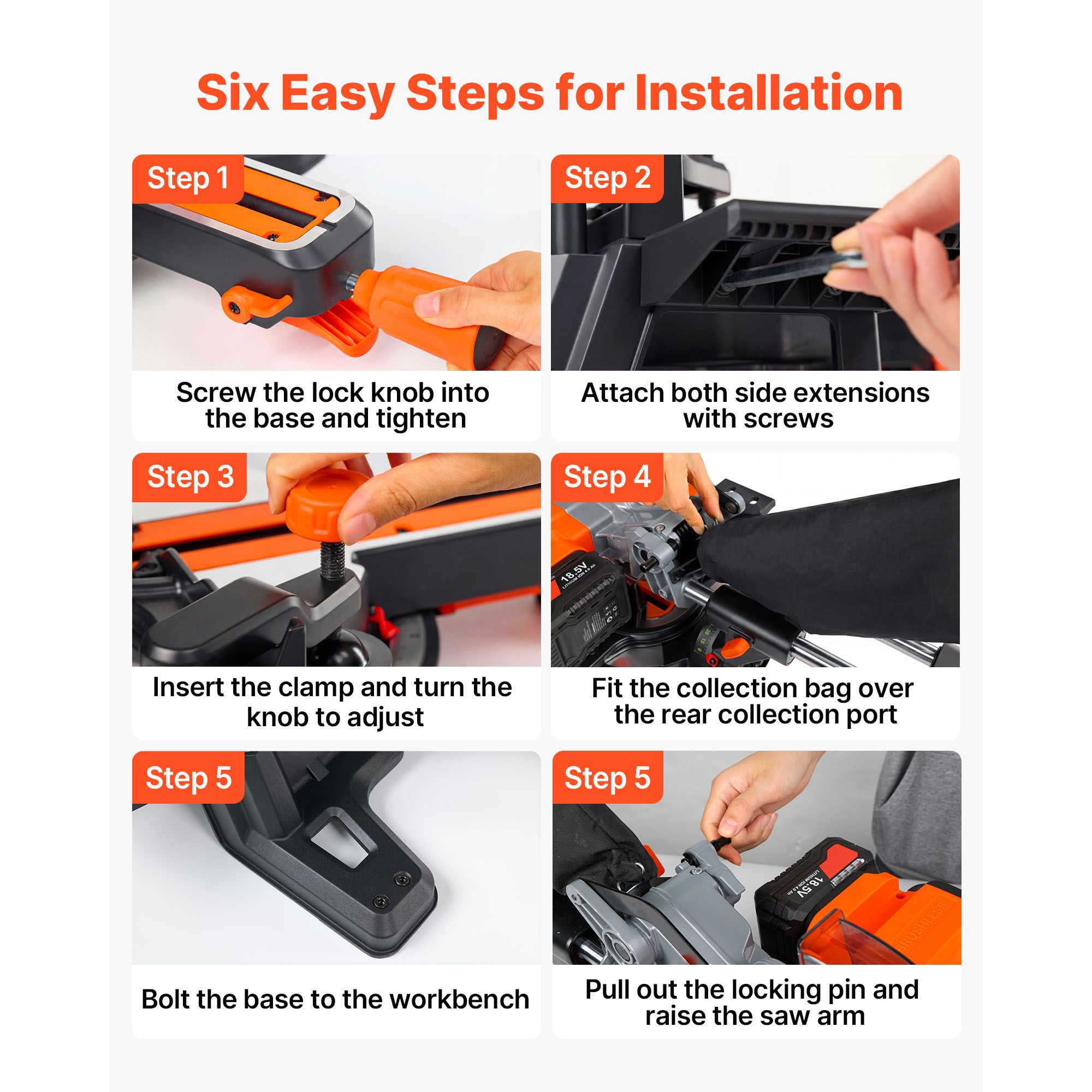 Sliding Compound Miter Saw, 7-1/4 Inch Blade, DC 18.5V Cordless Miter Saw view 7