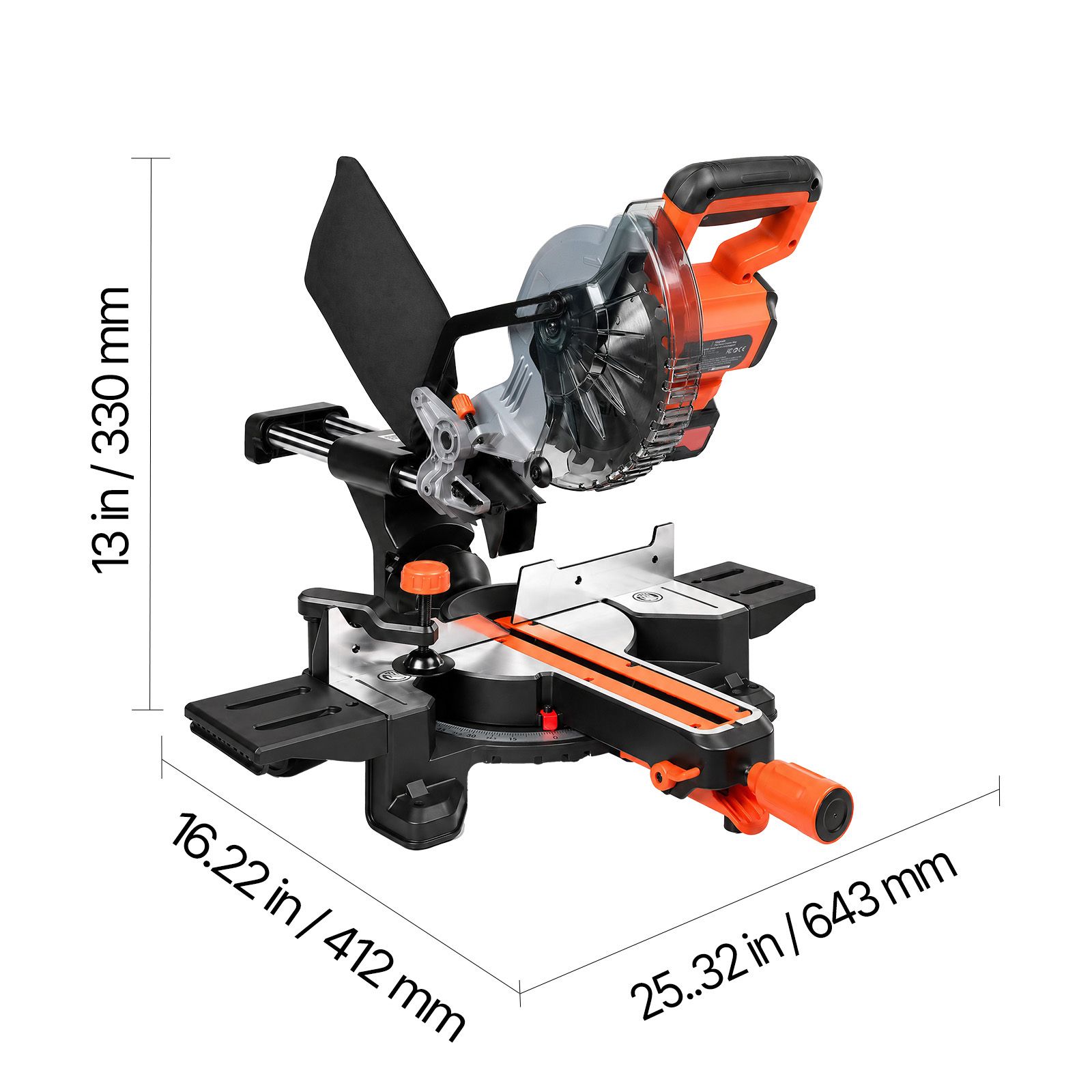 Sliding Compound Miter Saw, 7-1/4 Inch Blade, DC 18.5V Cordless Miter Saw view 1