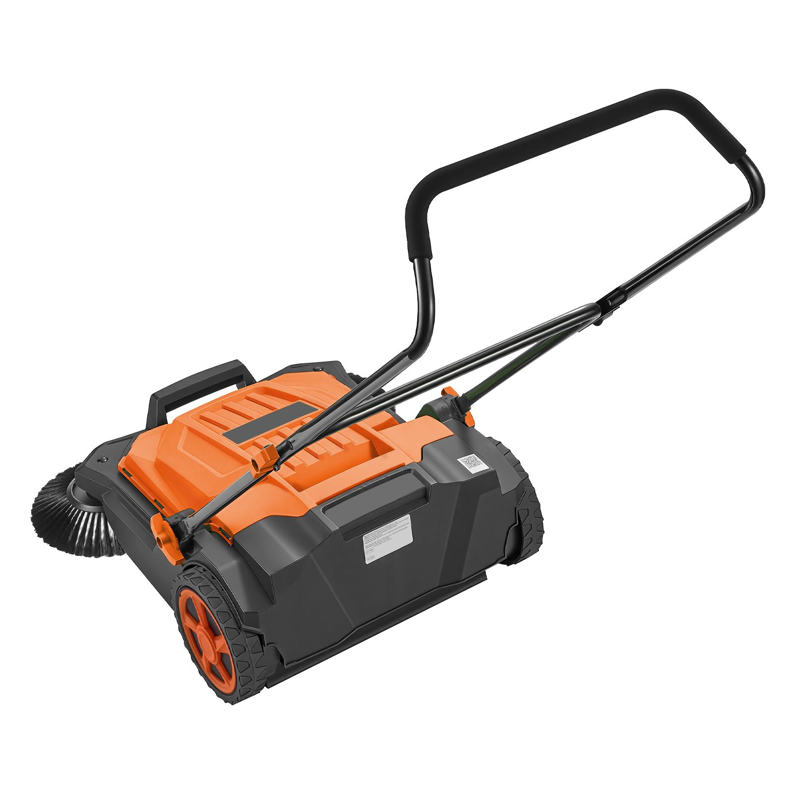 Walk-Behind Hand Push Floor Sweeper, Manual Floor Sweeper Non-Electric with 25.6″ Sweeping Width view 8